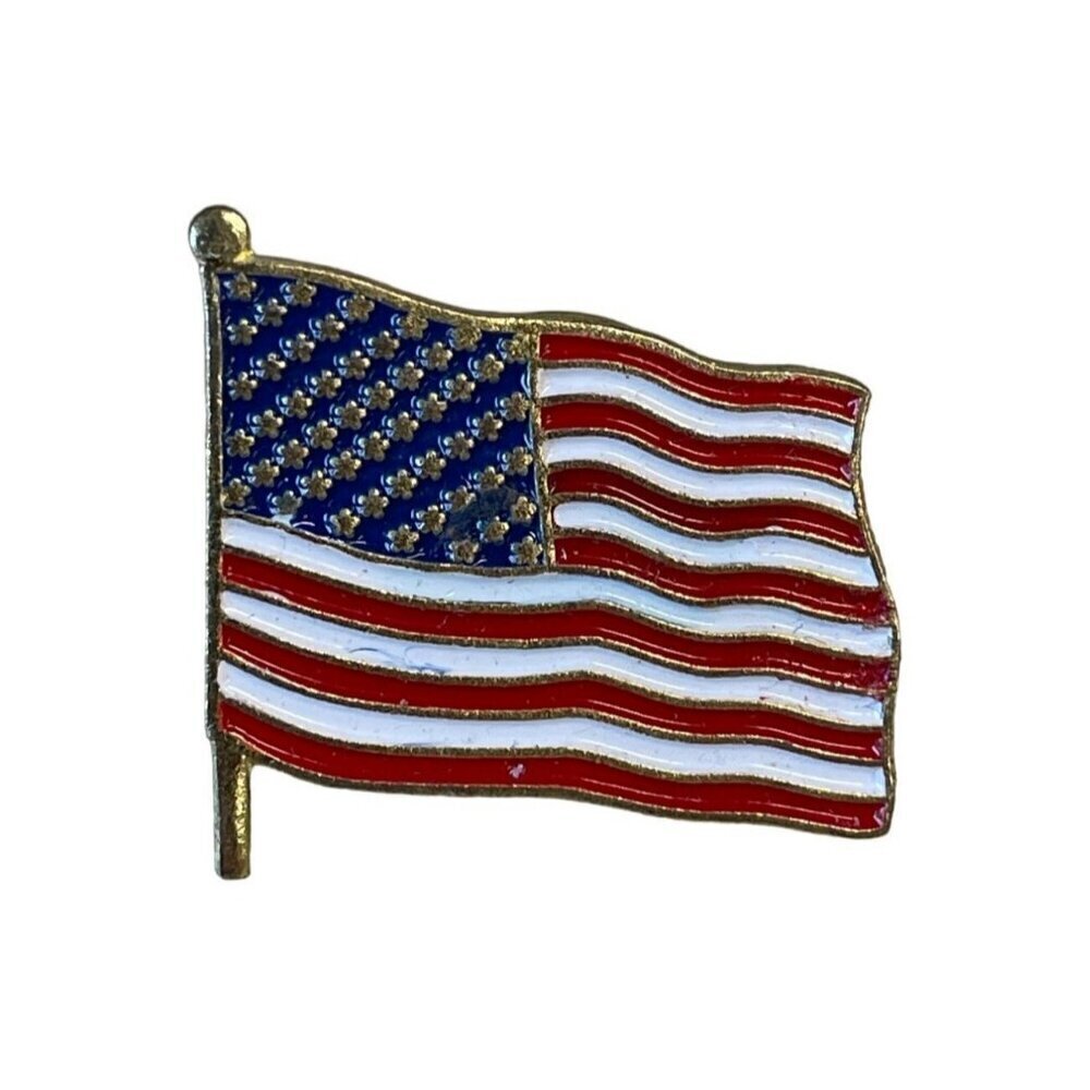 United States America Flag Tie Tack Pin Lapel Patriotic July 4th